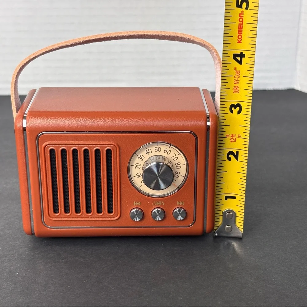NIB Retro Bluetooth Speaker Vintage Decor Wireless Mini Portable Subwoofer - Picture 8 of 9
